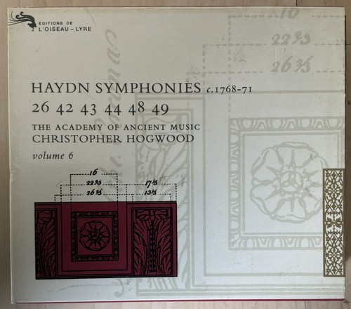 Haydn symphonies 1768 x - haydn,